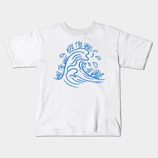 Be the Wave v1 Blue Kids T-Shirt